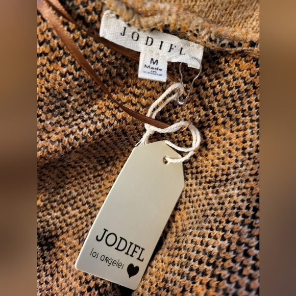 NWT Jodifl Med Cheetah print cardigan long oversized fringe - Picture 16 of 16